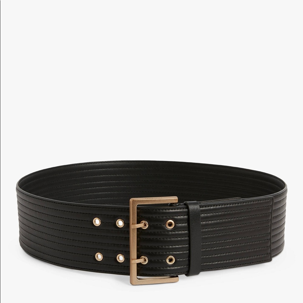 Wide Black Allsaints Waist Belt NWT